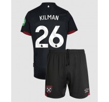 West Ham United Max Kilman #26 Koszulka Wyjazdowa dzieci 2024-25 Krótki Rękaw (+ krótkie spodenki)